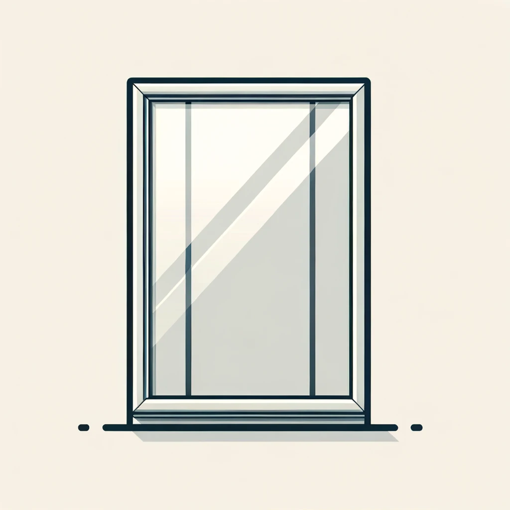 triple glazing windows AI made graphic